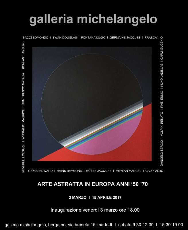 Arte Astratta In Europa anni '50 '70