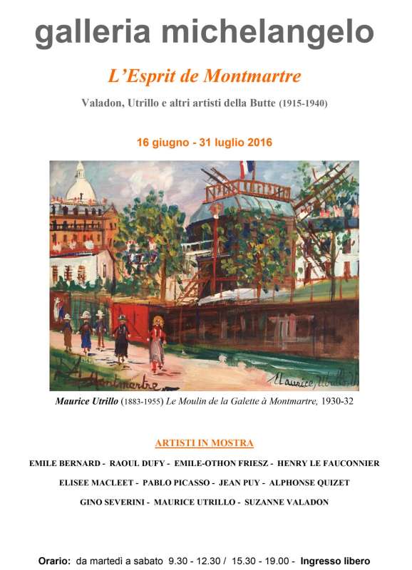 L’esprit de Montmartre - Valadon, Utrillo e altri artisti della Butte