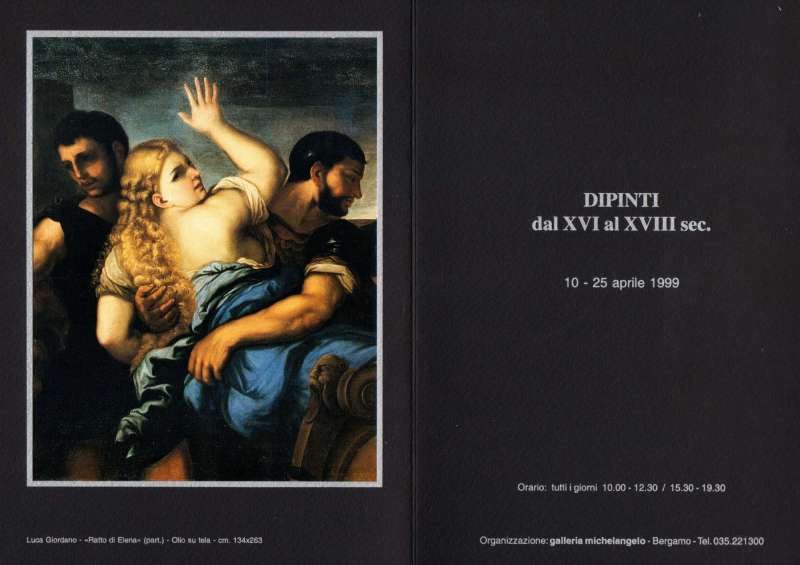 Dipinti dal XVI al XVIII secolo