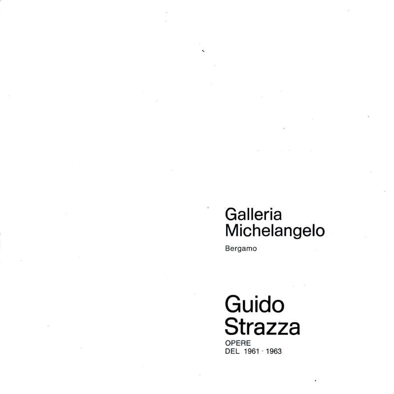 Guido Strazza, opere del 1961-1963