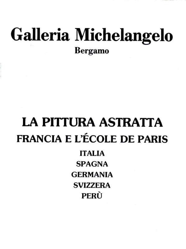 La pittura astratta, Francia e l’Ecole de Paris