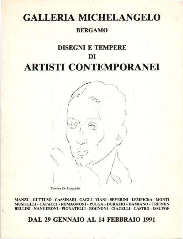 Disegni e tempere di artisti contemporanei