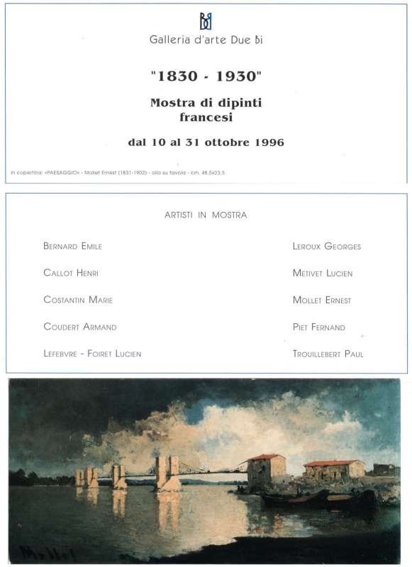 1830-1930 Mostra di dipinti francesi