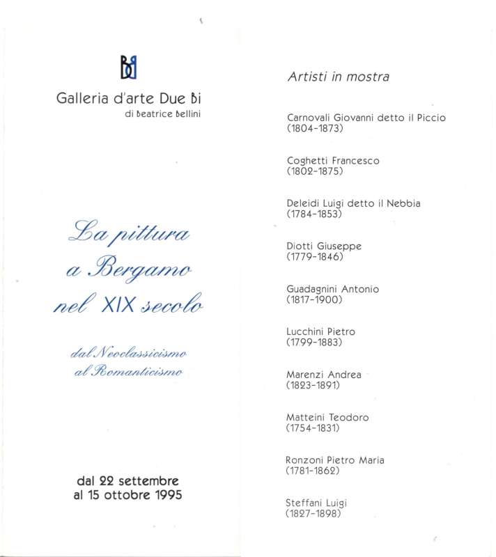 La pittura a Bergamo nel XIX secolo - Dal Neoclassicismo al Romanticismo