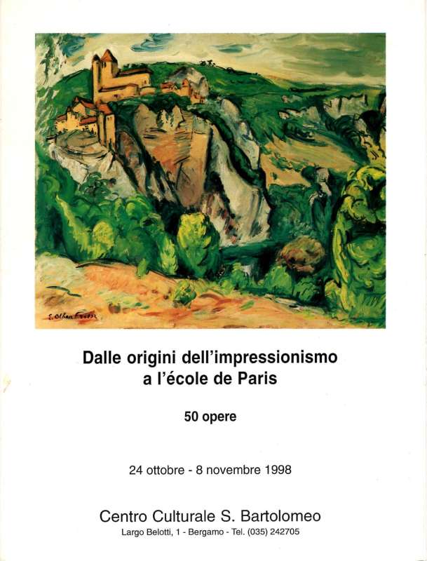 Dalle origini dell’Impressionismo all’Ecole de Paris