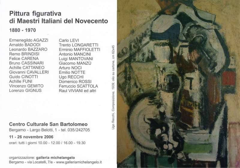 Pittura figurativa di maestri italiani del Novecento