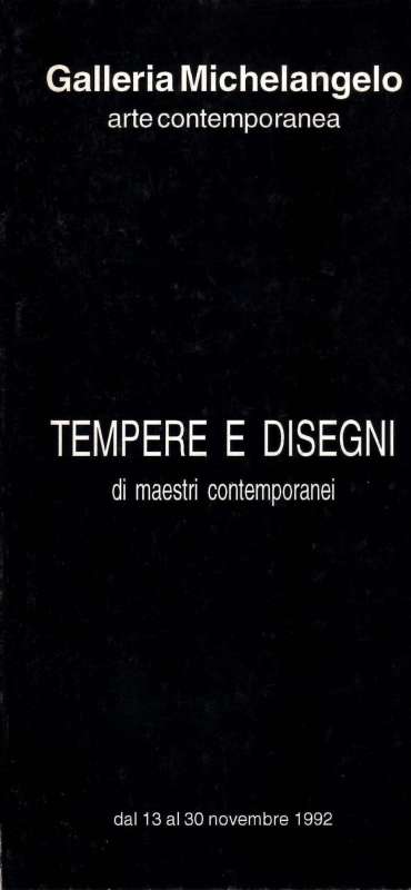 Tempere e disegni di Maestri contemporanei