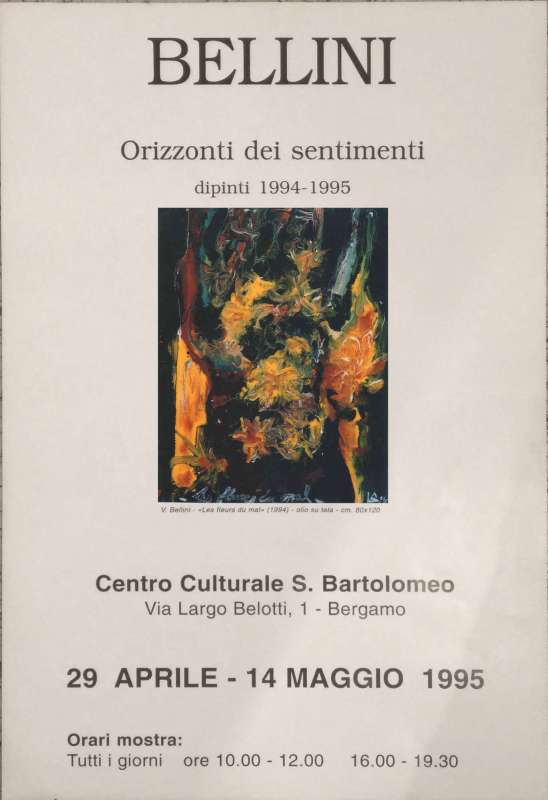 Vittorio Bellini, “Orizzonti dei sentimenti” dipinti 1994-1995