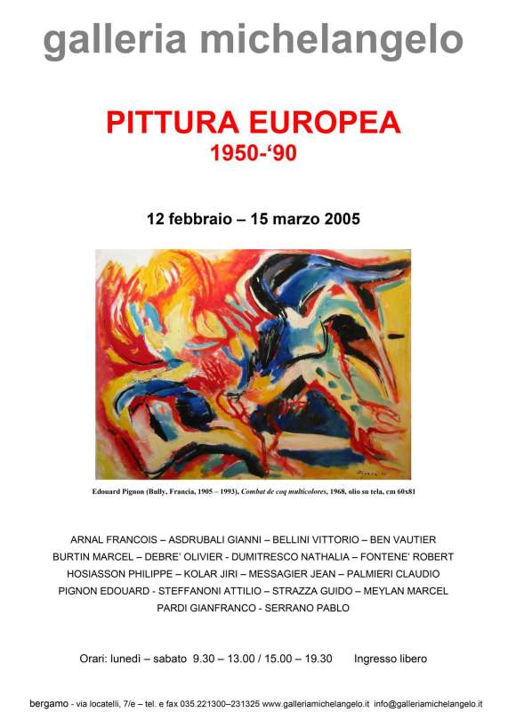 Pittura Europea 1950-1990