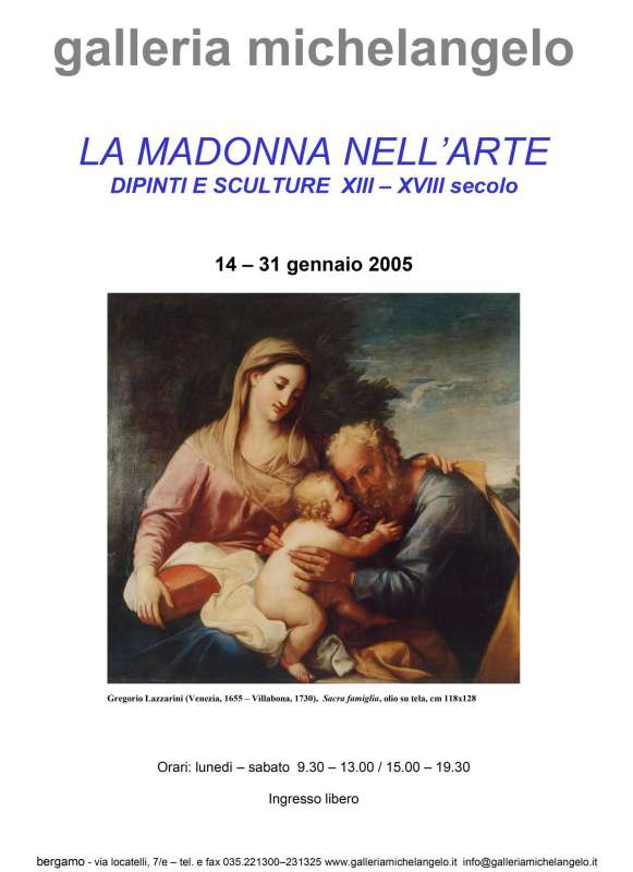 La Madonna nell’arte – Dipinti e sculture XIII-XVIII secolo
