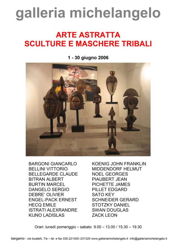 Arte Astratta – Sculture e maschere tribali