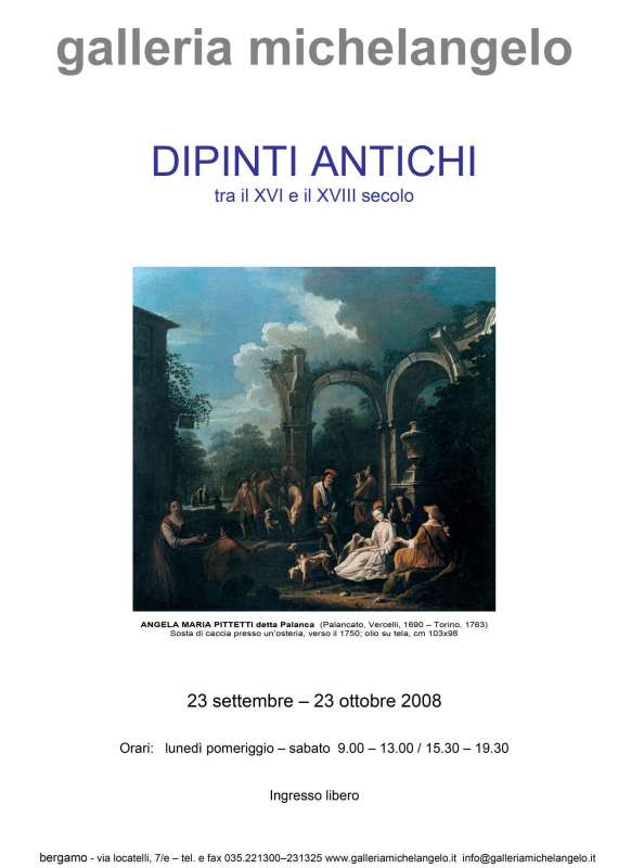 Dipinti antichi tra il  XVl e il XVIII secolo